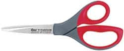 Clauss - 3-1/2" LOC, 8" OAL Titanium Shears - Right Hand, Straight Handle, For General Purpose Use - Makers Industrial Supply