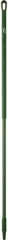 Vikan - 59 x 1-1/4" Fiberglass Squeegee Handle - European Threaded Connection, Green - Makers Industrial Supply