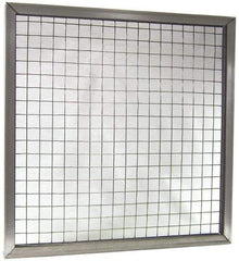 Made in USA - Galvanized Steel Wire Air Filter Frame - 24" Noml Height x 2" Noml Depth x 24" Noml Width, For Use with Filter Pads - Makers Industrial Supply