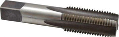 Hertel - 1-1/4 - 8 UNS 4 Flute Bright Finish High Speed Steel Straight Flute Standard Hand Tap - Plug, Right Hand Thread, 5-3/4" OAL, 2-9/16" Thread Length, H5 Limit, Through Coolant - Exact Industrial Supply