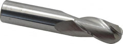 Hertel - 3/4" Diam, 1-1/2" LOC, 3 Flute Solid Carbide Ball End Mill - Uncoated, Single End, 4" OAL, 3/4" Shank Diam - Makers Industrial Supply