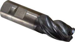 Kennametal - 1", 4 Flute, Solid Carbide, 1/4" Corner Radius End Mill - 4" OAL, 1-1/2" LOC - Makers Industrial Supply