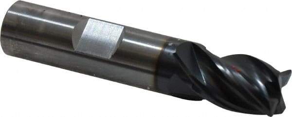 OSG - 1/2", 4 Flute, Single End, Solid Carbide, 0.03" Corner Radius End Mill - 2-1/2" OAL, Right Hand Flute, 5/8" LOC, Right Hand Cut - Makers Industrial Supply