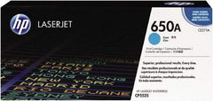 Hewlett-Packard - Cyan Toner Cartridge - Use with HP Color LaserJet Enterprise CP5525, M750 - Makers Industrial Supply