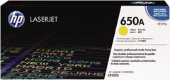 Hewlett-Packard - Yellow Toner Cartridge - Use with HP Color LaserJet Enterprise CP5525, M750 - Makers Industrial Supply