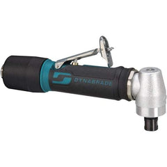 Dynabrade - 1/4" Collet, Angle Handle, Air Angle Die Grinder - 20,000 RPM, Rear Exhaust, 23 CFM, 0.4 hp, 90 psi, 1/4 NPT Inlet - Makers Industrial Supply