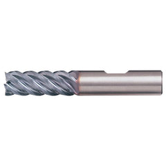 ‎1″ × 1″ × 1-1/8″ × 3″ RHS / RHC Solid Carbide 5-Flute High-Performance End Mill for Steel - TiAlN