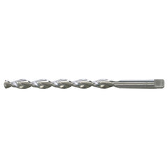 9/64 RHS / RHC HSS 135 Degree Notched Point Deep Hole Parabolic Taper Length Drill - Bright - Exact Industrial Supply