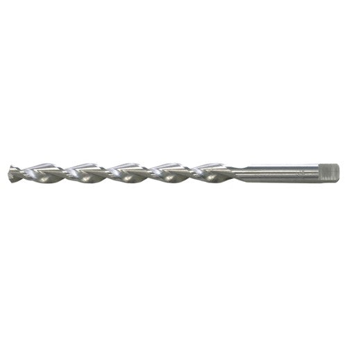 19/32 RHS / RHC HSS 135 Degree Notched Point Deep Hole Parabolic Taper Length Drill - Bright - Exact Industrial Supply