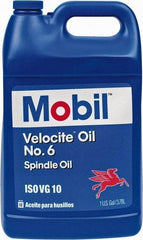 Mobil - 1 Gal Container Mineral Spindle Oil - ISO 10, 10 cSt at 40°C & 2.62 cSt at 100°C - Makers Industrial Supply