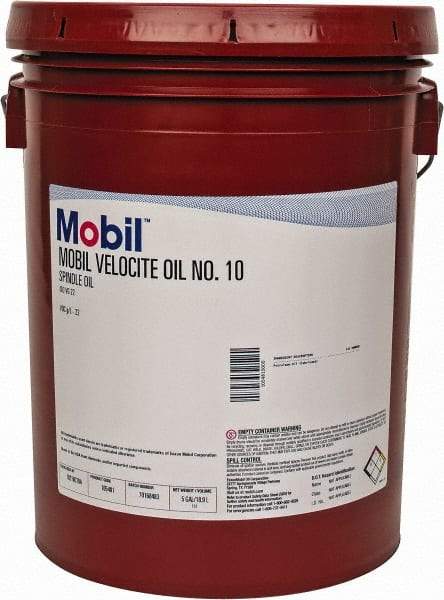 Mobil - 5 Gal Pail Mineral Spindle Oil - ISO 22, 22 cSt at 40°C & 4 cSt at 100°C - Makers Industrial Supply