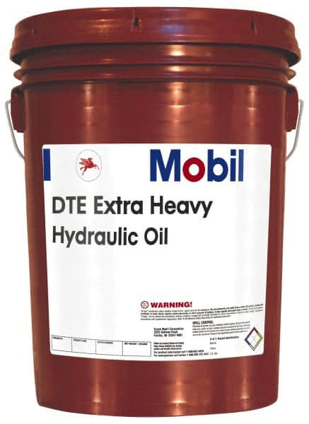 Mobil - 5 Gal Pail Mineral Circulating Oil - SAE 40, ISO 150, 146 cSt at 40°C & 14.4 cSt at 100°F - Makers Industrial Supply