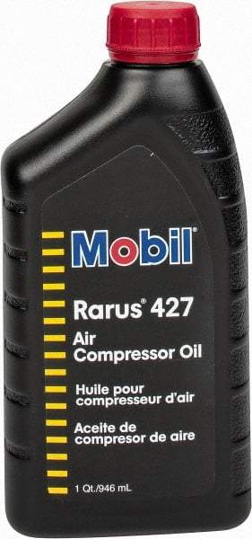 Mobil - Bottle, ISO 100, SAE 30, Air Compressor Oil - 300°, 104.6 Viscosity (cSt) at 40°C, 11.6 Viscosity (cSt) at 100°C - Makers Industrial Supply