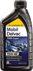 Mobil - 1 Quart Diesel Engine Oil - Grade 15W-40 - Makers Industrial Supply