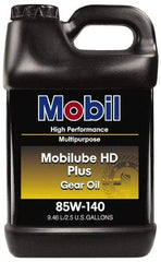 Mobil - 2.5 Gal Bottle, Gear Oil - 14.8 St Viscosity at 100°C, 141 St Viscosity at 40°C - Makers Industrial Supply