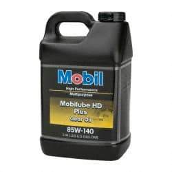 Mobil - 2.5 Gal Bottle, Gear Oil - 26.6 St Viscosity at 100°C, 260 St Viscosity at 40°C - Makers Industrial Supply