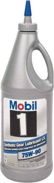 Mobil - 0.25 Gal Bottle, Synthetic Gear Oil - 120 St Viscosity at 40°C, 15.9 St Viscosity at 100°C - Makers Industrial Supply