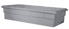 Bayhead Products - Gray Polyethylene Tote Container - Nesting, 48-1/2" Long x 23" Wide x 13-1/2" High - Makers Industrial Supply