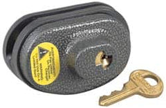 Master Lock - 2" Shackle Clearance, Keyed Different Padlock - 9/32" Shackle Diam, Steel & Zinc Body - Makers Industrial Supply