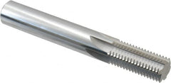 Scientific Cutting Tools - 5/8-16 Thread, 1/2" Shank Diam, Bright Coating, Solid Carbide Straight Flute Thread Mill - 6 Flutes, 3-1/2" OAL, 5/8" Min Noml Diameter - Makers Industrial Supply