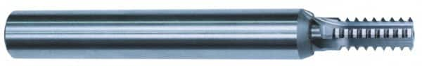 Scientific Cutting Tools - 1-12 Thread, 3/4" Shank Diam, Bright Coating, Solid Carbide Straight Flute Thread Mill - 4 Flutes, 6" OAL, 1" Min Noml Diameter - Makers Industrial Supply