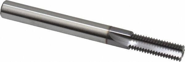 Scientific Cutting Tools - 5/16-28 Thread, 1/4" Shank Diam, TiCN Coating, Powdered Metal Straight Flute Thread Mill - 3 Flutes, 2-1/2" OAL, 5/16" Min Noml Diameter - Makers Industrial Supply