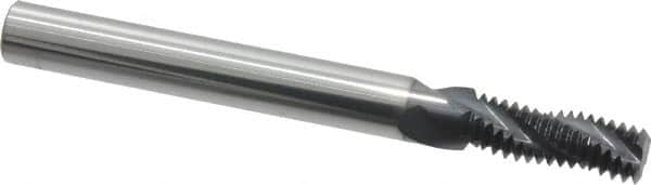 Scientific Cutting Tools - 5/16-24 UNF, 0.235" Cutting Diam, 3 Flute, Solid Carbide Helical Flute Thread Mill - Internal/External Thread, 0.684" LOC, 2-1/2" OAL, 1/4" Shank Diam - Makers Industrial Supply