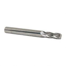 Scientific Cutting Tools - 7/16-20 UNF, 0.345" Cutting Diam, 4 Flute, Solid Carbide Helical Flute Thread Mill - Internal/External Thread, 0.82" LOC, 3-1/2" OAL, 3/8" Shank Diam - Makers Industrial Supply