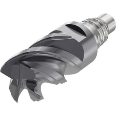 Corner Radius & Corner Chamfer End Mill Heads; Mill Diameter (mm): 10.00; Mill Diameter (Decimal Inch): 0.3937; Length of Cut (mm): 12.0000; Connection Type: E10; Overall Length (mm): 29.9000; Centercutting: Yes; Corner Radius (mm): 1.00; Minimum Helix An