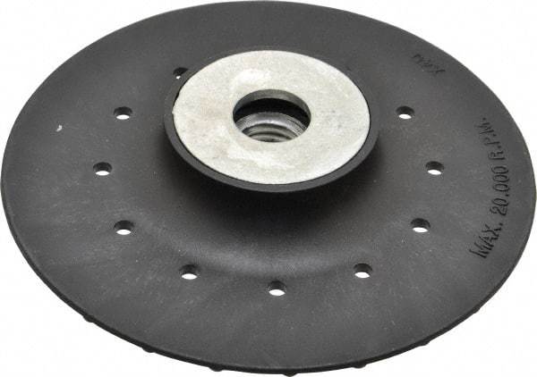 Value Collection - 4-1/2" Diam Locking Nut Disc Backing Pad - Hard Density, 20,000 RPM - Makers Industrial Supply