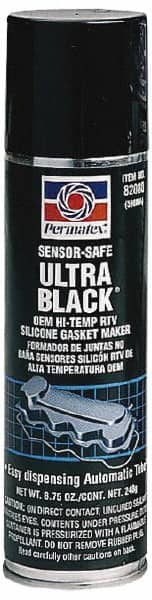 Permatex - 8-3/4 oz Oil Resistant Gasket Maker - -65 to 500°F, Black, Comes in Automatic Tube - Makers Industrial Supply