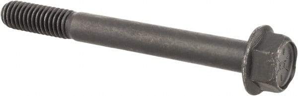 Value Collection - 5/16-18 UNC, 3" Length Under Head, Hex Drive Flange Bolt - 7/8" Thread Length, Grade 8 Alloy Steel, Smooth Flange, Phosphate & Oil Finish - Makers Industrial Supply