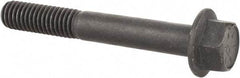 Value Collection - 3/8-16 UNC, 2-3/4" Length Under Head, Hex Drive Flange Bolt - 1" Thread Length, Grade 8 Alloy Steel, Smooth Flange, Phosphate & Oil Finish - Makers Industrial Supply