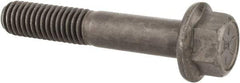 Value Collection - 7/16-14 UNC, 2-1/2" Length Under Head, Hex Drive Flange Bolt - 1-1/8" Thread Length, Grade 8 Alloy Steel, Smooth Flange, Phosphate & Oil Finish - Makers Industrial Supply