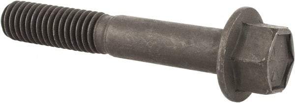 Value Collection - 7/16-14 UNC, 2-3/4" Length Under Head, Hex Drive Flange Bolt - 1-1/8" Thread Length, Grade 8 Alloy Steel, Smooth Flange, Phosphate & Oil Finish - Makers Industrial Supply