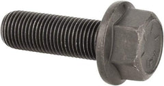 Value Collection - 1/2-20 UNF, 1-1/2" Length Under Head, Hex Drive Flange Bolt - 1-1/2" Thread Length, Grade 8 Alloy Steel, Smooth Flange, Phosphate & Oil Finish - Makers Industrial Supply