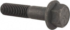 Value Collection - 1/2-13 UNC, 2-1/4" Length Under Head, Hex Drive Flange Bolt - 1-1/4" Thread Length, Grade 8 Alloy Steel, Smooth Flange, Phosphate & Oil Finish - Makers Industrial Supply