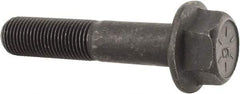 Value Collection - 1/2-20 UNF, 2-1/2" Length Under Head, Hex Drive Flange Bolt - 1-1/4" Thread Length, Grade 8 Alloy Steel, Smooth Flange, Phosphate & Oil Finish - Makers Industrial Supply