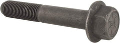 Value Collection - 1/2-20 UNF, 3" Length Under Head, Hex Drive Flange Bolt - 1-1/4" Thread Length, Grade 8 Alloy Steel, Smooth Flange, Phosphate & Oil Finish - Makers Industrial Supply