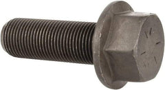 Value Collection - 3/4-16 UNF, 2-1/4" Length Under Head, Hex Drive Flange Bolt - 1-3/4" Thread Length, Grade 8 Alloy Steel, Smooth Flange, Phosphate & Oil Finish - Makers Industrial Supply