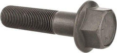 Value Collection - 3/4-16 UNF, 3" Length Under Head, Hex Drive Flange Bolt - 1-3/4" Thread Length, Grade 8 Alloy Steel, Smooth Flange, Phosphate & Oil Finish - Makers Industrial Supply