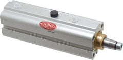 De-Sta-Co - 22 Lb Clamping Force, Adjustable (Right, Left, Straight) Swing, 21mm Total Stroke, Single-Acting Pneumatic Swing Clamp - M5 Port, 105.41mm Body Length x 20.07mm Body Width, 4.9 cm3 (Clamp), 6.6 cm3 (Unclamp), 145 Max psi - Makers Industrial Supply