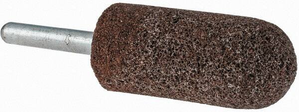 Grier Abrasives - 7/8 x 2" Head Diam x Thickness, A11, Pointed Tree, Aluminum Oxide Mounted Point - Makers Industrial Supply