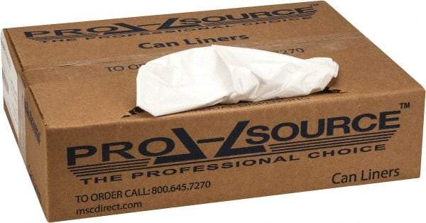 PRO-SOURCE - 0.7 mil Thick, Heavy-Duty Trash Bags - 24" Wide x 31" High, White - Makers Industrial Supply