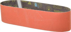 3M - 4" Wide x 36" OAL, 80 Grit, Ceramic Abrasive Belt - Ceramic, Medium, Coated, YF Weighted Cloth Backing, Wet/Dry, Series 777F - Makers Industrial Supply