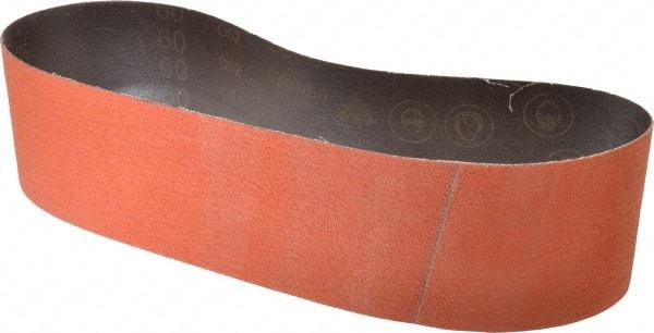 3M - 4" Wide x 36" OAL, 60 Grit, Ceramic Abrasive Belt - Ceramic, Medium, Coated, Y Weighted Cloth Backing, Wet/Dry, Series 777F - Makers Industrial Supply