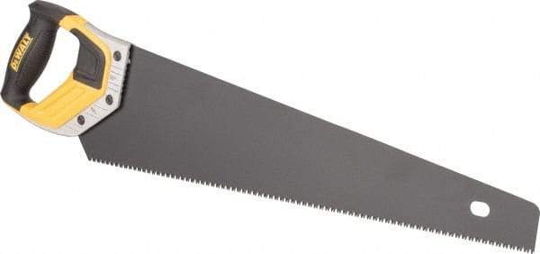 DeWALT - 20" Steel Blade Handsaw - Aluminum, ABS, TPR Handle, Cushion Grip, 25-13/32" OAL - Makers Industrial Supply