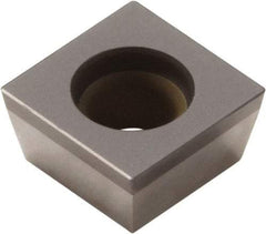 Seco - SPGW1.820.5 Grade CBN200 PCBN Turning Insert - Uncoated, 90° Square, 7/32" Inscr Circle, 1/8" Thick, 0.008" Corner Radius - Makers Industrial Supply