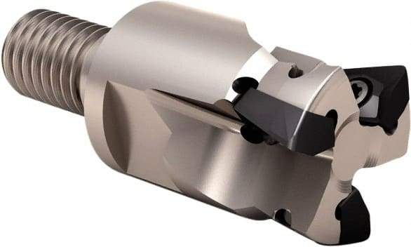 Seco - 94° Lead Angle, 16mm Min Cut Diam, 2.5mm Max Depth of Cut, Indexable Chamfer and Angle End Mill - 3 Inserts, XO.. 06.. Insert Style, Through Coolant, Modular Connection - Makers Industrial Supply