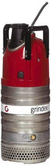 Grindex - 2-2/5 hp, 230 Amp Rating, 230 Volts, Nonautomatic Operation, Dewatering Pump - 1 Phase, Aluminum Housing - Makers Industrial Supply